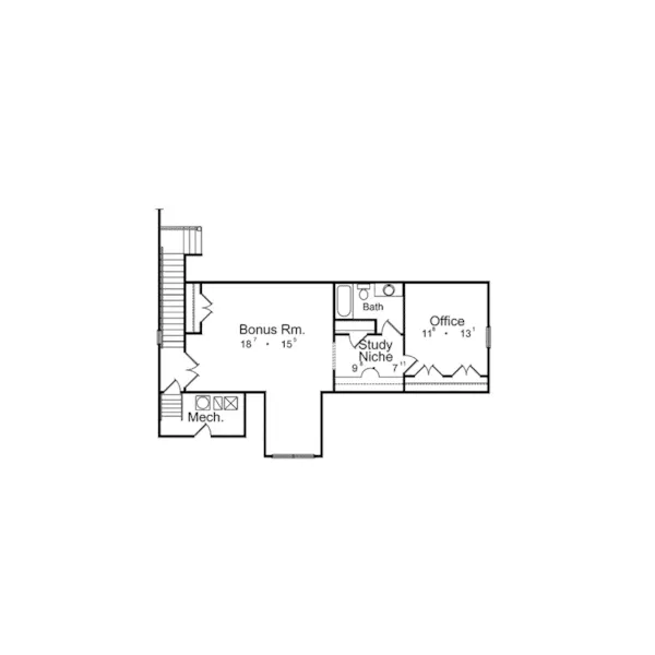 Southwestern House Plan Second Floor - Sandpiper Luxury Sunbelt Home 047D-0052 - Shop House Plans and More