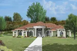 Traditional House Plan Front Image - Berkley Spanish Home 047D-0059 - Search House Plans and More