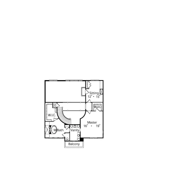 Southern House Plan Second Floor - Crescent Beach Florida Home 047D-0067 - Search House Plans and More