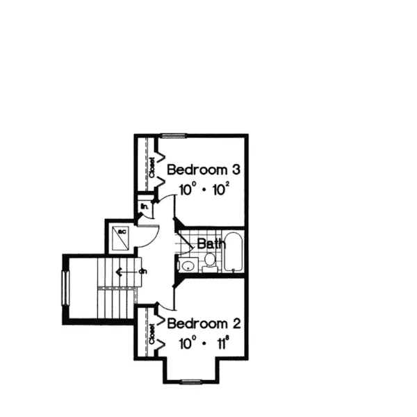 Southern House Plan Second Floor - Sunrise Country Farmhouse 047D-0099 - Shop House Plans and More