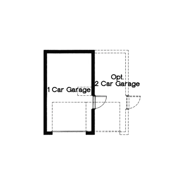 Southern House Plan Garage Floor Plan - Sunrise Country Farmhouse 047D-0099 - Shop House Plans and More