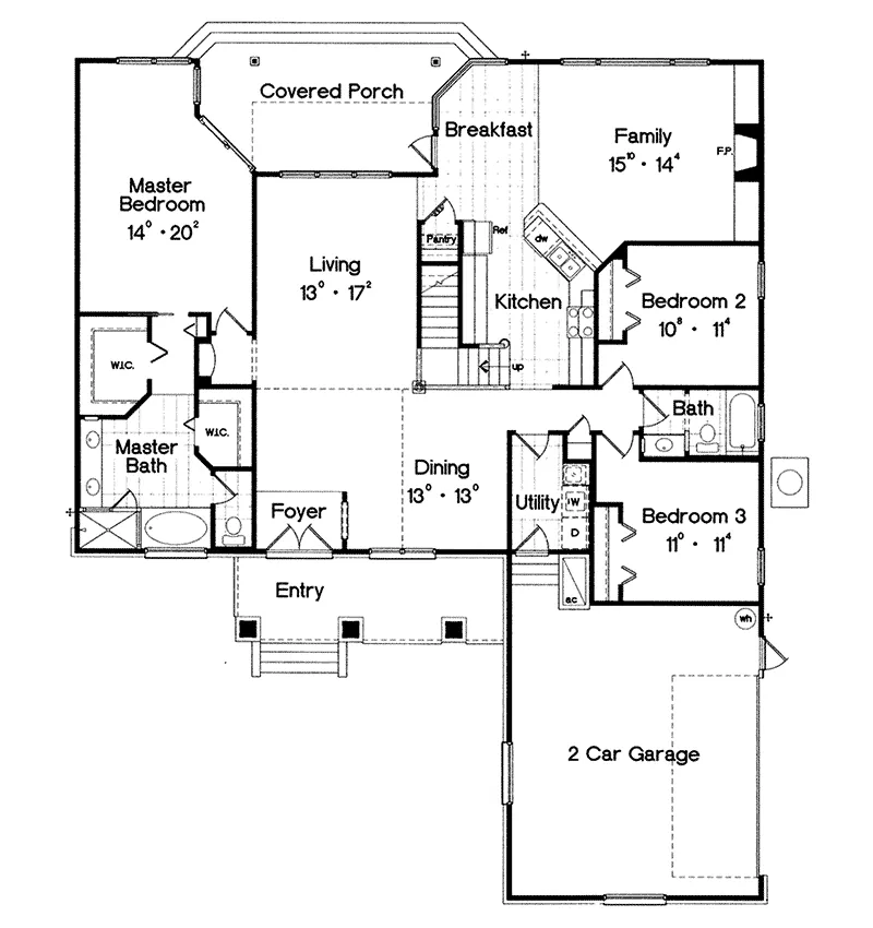Rustic House Plan First Floor - Kendall European Home 047D-0115 - Search House Plans and More