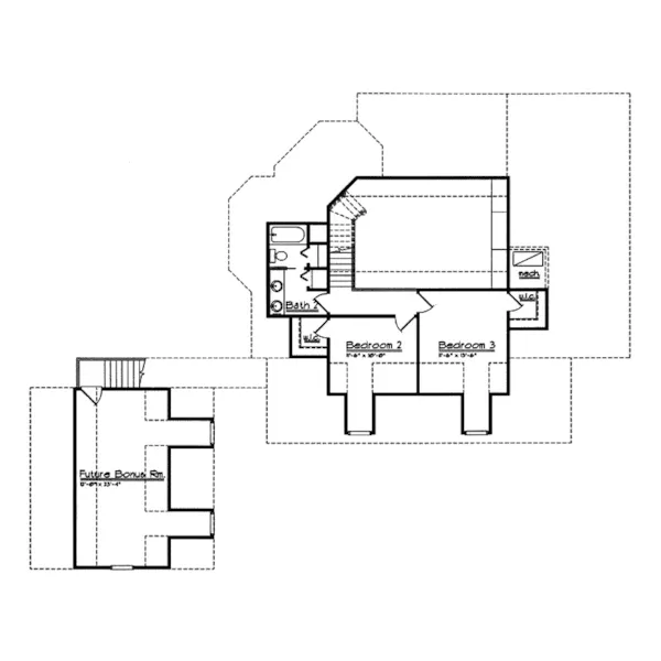 Country House Plan Second Floor - Emerald Plantation Country Home 047D-0116 - Search House Plans and More