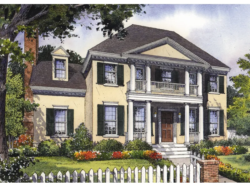 Formal Colonial Plantation Design With Subtle Georgian Style