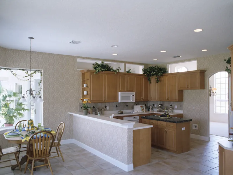 Ranch House Plan Kitchen Photo 01 - Palmetto Bay Sunbelt Home 047D-0146 - Shop House Plans and More