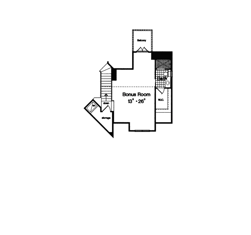 Ranch House Plan Bonus Room - Dowling Park Farmhouse 047D-0148 - Search House Plans and More