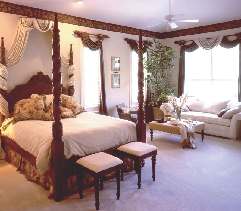 Southwestern House Plan Master Bedroom Photo 01 - Gilcrist European Home 047D-0169 - Search House Plans and More