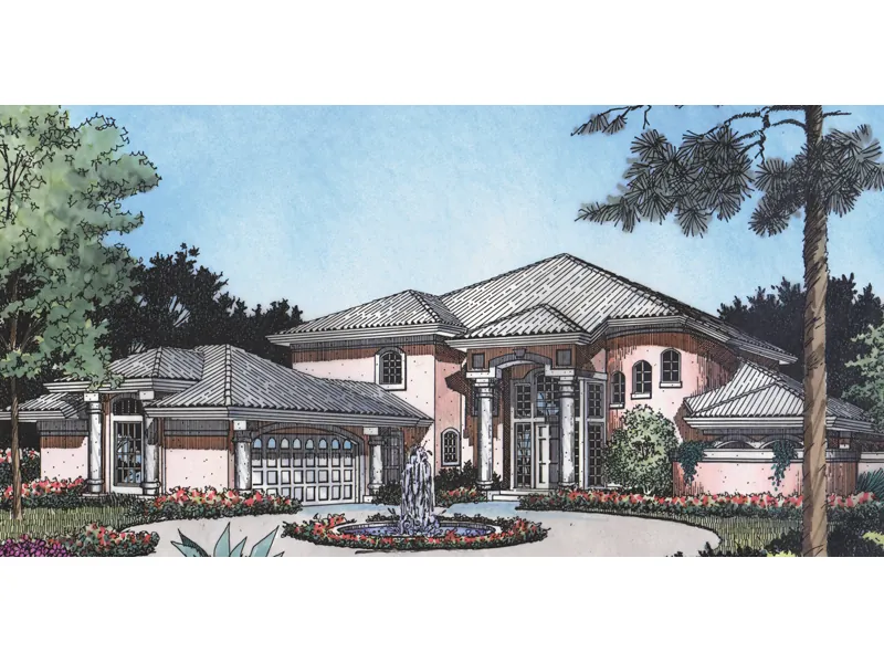 Expansive, Contemporary Sunbelt Design With Exquisite Entry