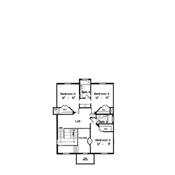 Luxury House Plan Second Floor - Fanning Springs Georgian Home 047D-0177 - Search House Plans and More