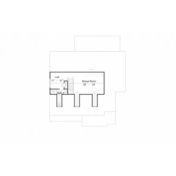 Greek Revival House Plan Third Floor - Fowler Bluff Country Home 047D-0179 - Search House Plans and More