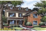 Traditional Country Two-Story With Stucco And Brick Exteriors