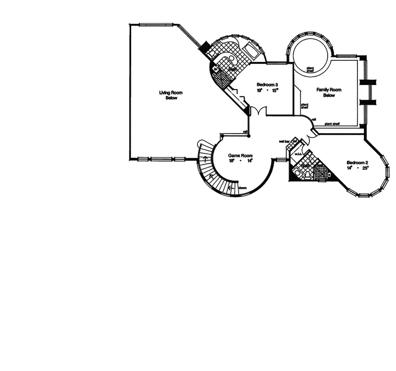 Southwestern House Plan Second Floor - Cayo Costa Spanish Luxury Home 047D-0186 - Search House Plans and More