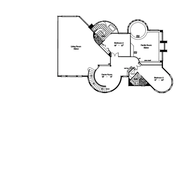 Spanish House Plan Second Floor - Cayo Costa Spanish Luxury Home 047D-0186 - Search House Plans and More