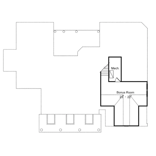 Colonial House Plan Bonus Room - Captiva Cove Country Home 047D-0190 - Search House Plans and More