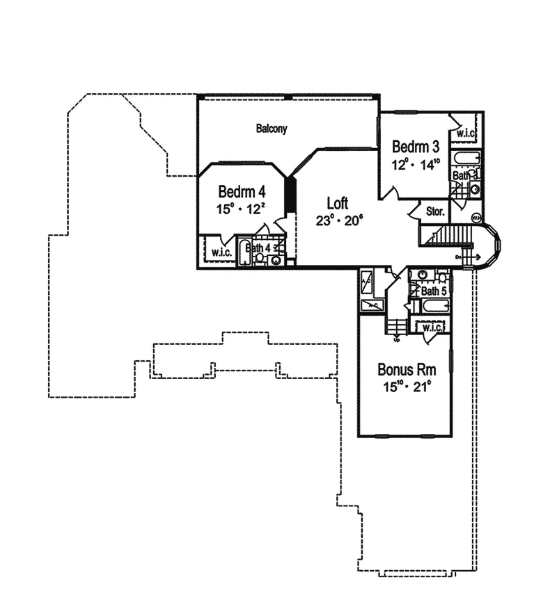 Luxury House Plan Second Floor - Pedro Island Mediterranean Home 047D-0201 - Shop House Plans and More