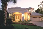 Contemporary House Plan Front Photo 01 - Punta Gorda Mediterranean Home 047D-0204 - Shop House Plans and More