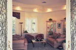 Sunbelt House Plan Living Room Photo 01 - Punta Gorda Mediterranean Home 047D-0204 - Shop House Plans and More