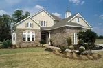 Stone Adds Tremendous Character To The Front Of This Country French Style