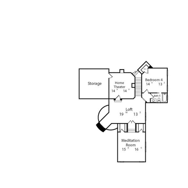 Contemporary House Plan Second Floor - Citrus Hill Luxury Home 047D-0212 - Search House Plans and More