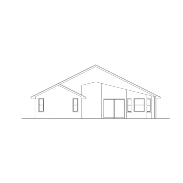 Ranch House Plan Rear Elevation - Wyndham Sunbelt Ranch Home 048D-0001 - Shop House Plans and More