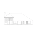 Traditional House Plan Rear Elevation - Kensington Luxury Ranch Home 048D-0003 - Search House Plans and More