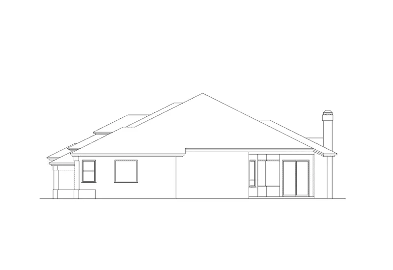 Sunbelt House Plan Right Elevation - Valrico Florida Sunbelt Home 048D-0005 - Shop House Plans and More
