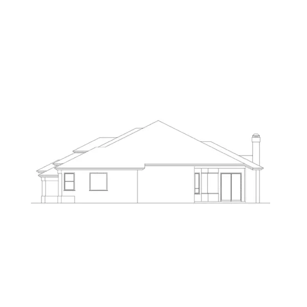 Southwestern House Plan Right Elevation - Valrico Florida Sunbelt Home 048D-0005 - Shop House Plans and More