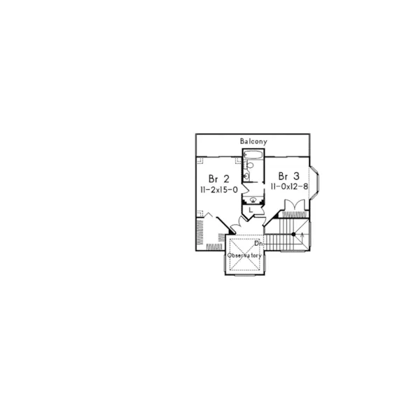 Florida House Plan Second Floor - Coral Way Mediterranean Home 048D-0010 - Search House Plans and More