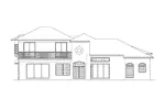 Sunbelt House Plan Rear Elevation - Coral Way Mediterranean Home 048D-0010 - Search House Plans and More