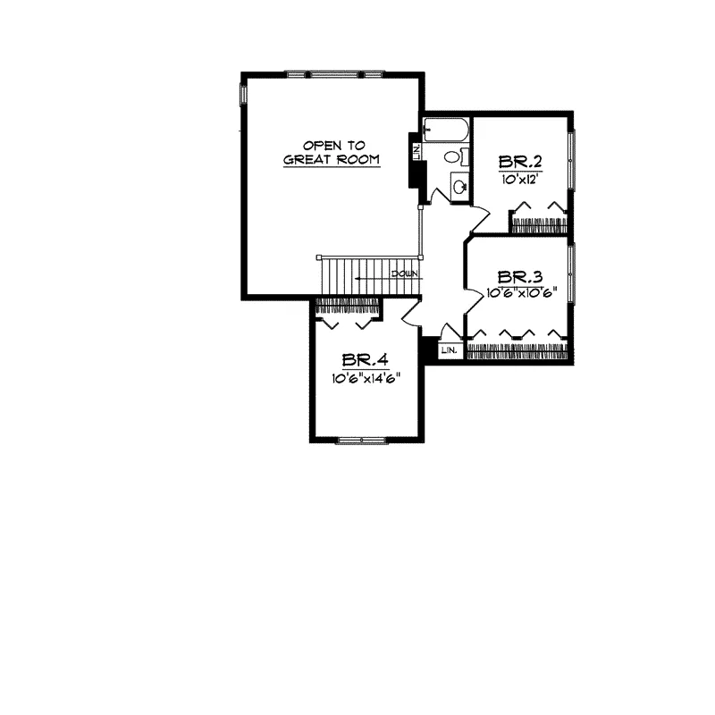 Traditional House Plan Second Floor - Tangelo Park Traditional Home 051D-0011 - Shop House Plans and More