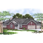 Country House Plan Front Photo 02 - Asheboro Country Ranch Home 051D-0028 - Search House Plans and More