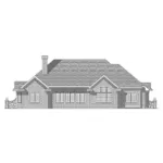 Country House Plan Rear Elevation - Wyandotte Ranch Home 051D-0049 - Shop House Plans and More