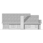 Ranch House Plan Rear Elevation - Olson County Ranch Home 051D-0056 - Shop House Plans and More