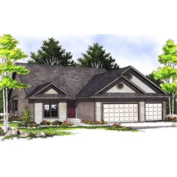 Ranch House Plan Front Photo 01 - Crawford Creek Ranch Home 051D-0064 - Search House Plans and More