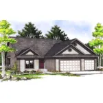 Ranch House Plan Front Photo 01 - Crawford Creek Ranch Home 051D-0064 - Search House Plans and More