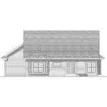 Ranch House Plan Rear Elevation - Crawford Creek Ranch Home 051D-0064 - Search House Plans and More