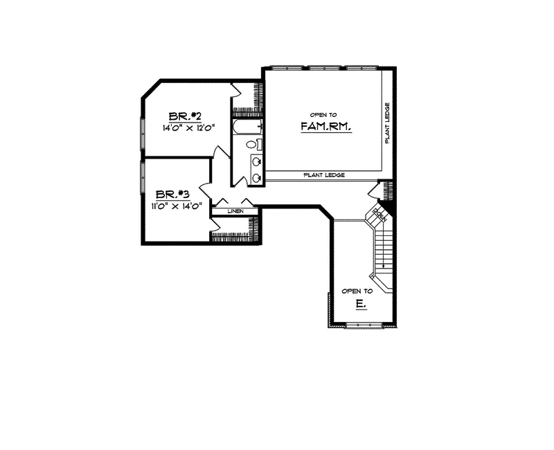 Traditional House Plan Second Floor - Rogue River Traditional Home 051D-0067 - Shop House Plans and More