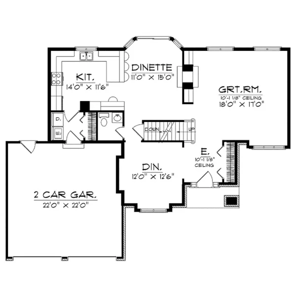 Traditional House Plan First Floor - Malborough Traditional Home 051D-0075 - Shop House Plans and More