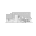 Tudor House Plan Rear Elevation - Britcastle Ranch Home 051D-0079 - Search House Plans and More