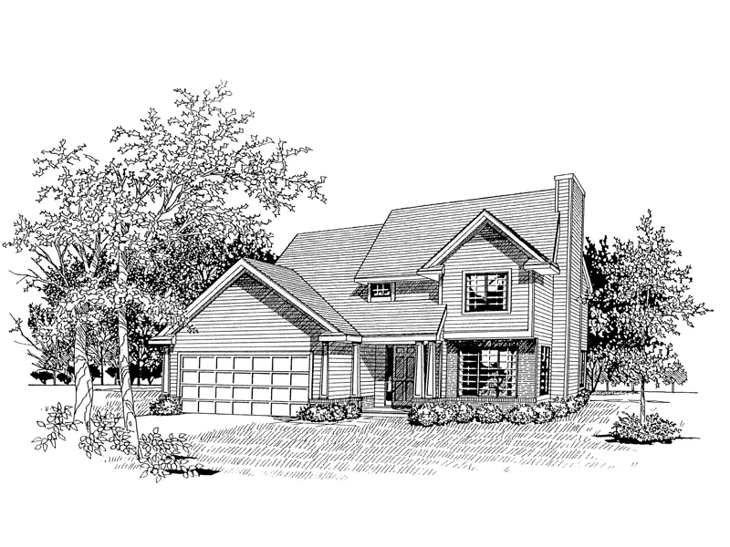 Two-Story Is Ideal For A Narrow Lot