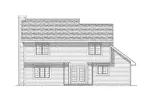 Traditional House Plan Rear Elevation - Farley Narrow Lot Home 051D-0080 - Search House Plans and More