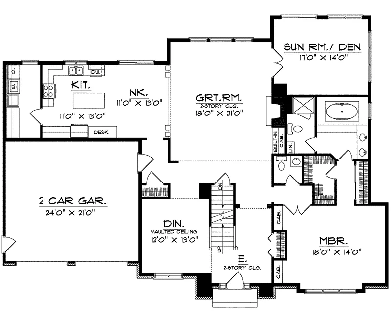 Luxury House Plan First Floor - Pebblecreek Luxury Home 051D-0088 - Shop House Plans and More