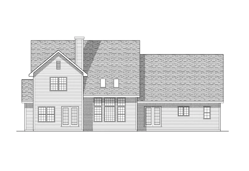 Luxury House Plan Rear Elevation - Pebblecreek Luxury Home 051D-0088 - Shop House Plans and More