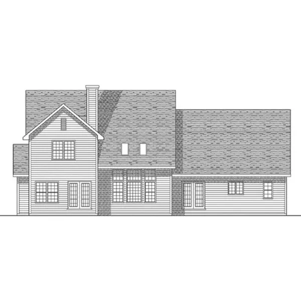 Luxury House Plan Rear Elevation - Pebblecreek Luxury Home 051D-0088 - Shop House Plans and More