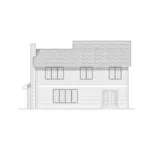 Traditional House Plan Rear Elevation - Mendota Heights Narrow Lot Home 051D-0089 - Shop House Plans and More