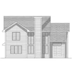 Traditional House Plan Rear Elevation - Holmby Hill Ranch Home 051D-0091 - Search House Plans and More