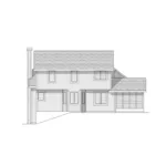 Modern House Plan Rear Elevation - Bastian Traditional Home 051D-0094 - Search House Plans and More