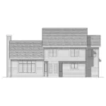 Traditional House Plan Rear Elevation - Eloise Traditional Home 051D-0095 - Search House Plans and More