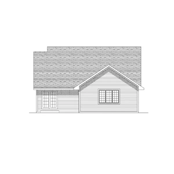 Traditional House Plan Rear Elevation - Romina Narrow Lot Home 051D-0097 - Shop House Plans and More