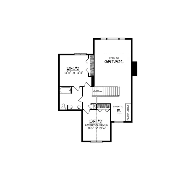 Traditional House Plan Second Floor - Kennedy Bay Traditional Home 051D-0099 - Search House Plans and More